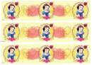 Snow White Edible Icing Cake Strips